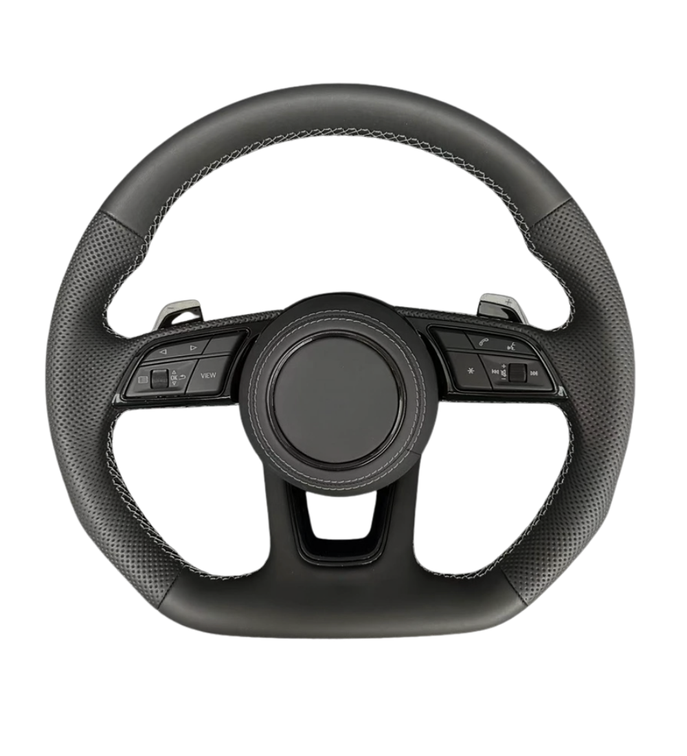 Carbon fiber leather steering wheel for Audi