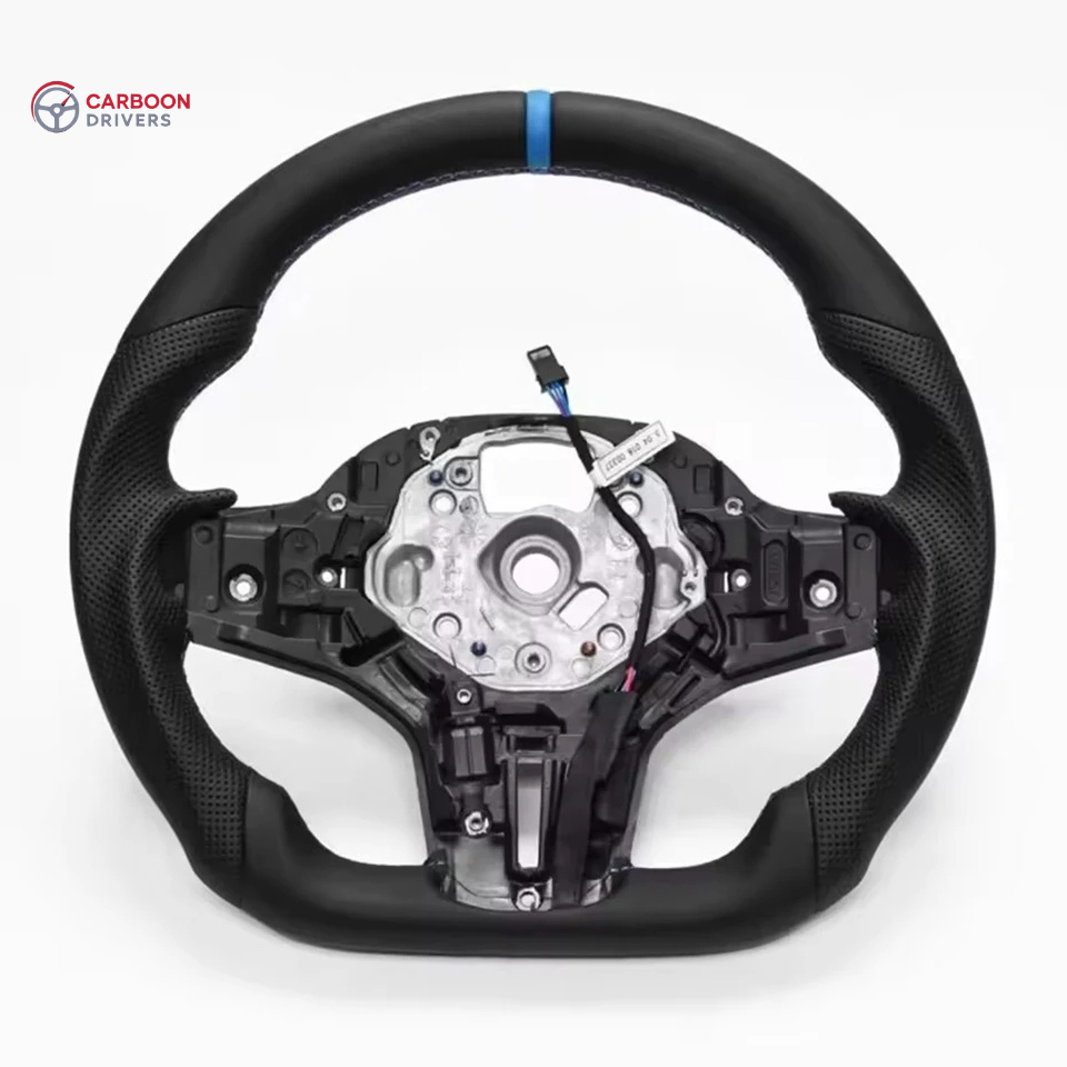 Full leather steering wheel for BMW