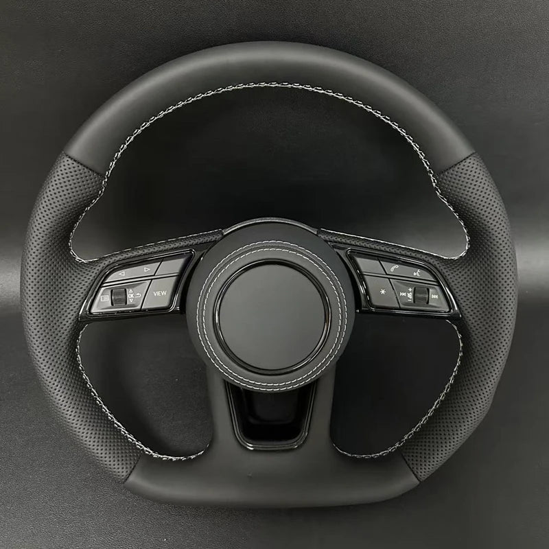 Carbon fiber leather steering wheel for Audi