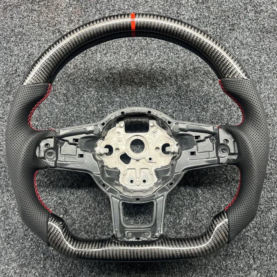 VW Golf 5/6/7 GTI / Passat CC Steering Wheel - Leather and Carbon