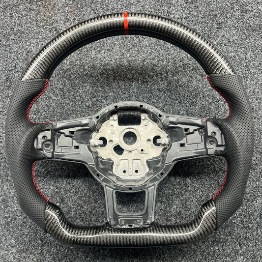 VW Golf 5/6/7 GTI / Passat CC Steering Wheel - Leather and Carbon