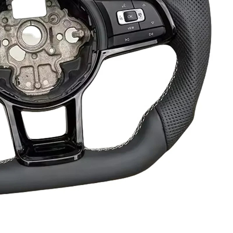 Full Leather Sport Steering Wheel for Volkswagen VW Golf Mk7 GTI Golf R Polo GTE Passat Jetta