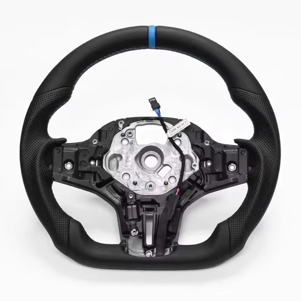 Full leather steering wheel for BMW