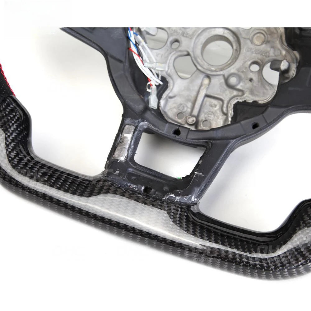 Carbon Fiber Car Steering Wheel with LED for VW Volkswagen Golf GTI7 MK7.5 Jetta Passat Golf 6 Touareg Golf 7