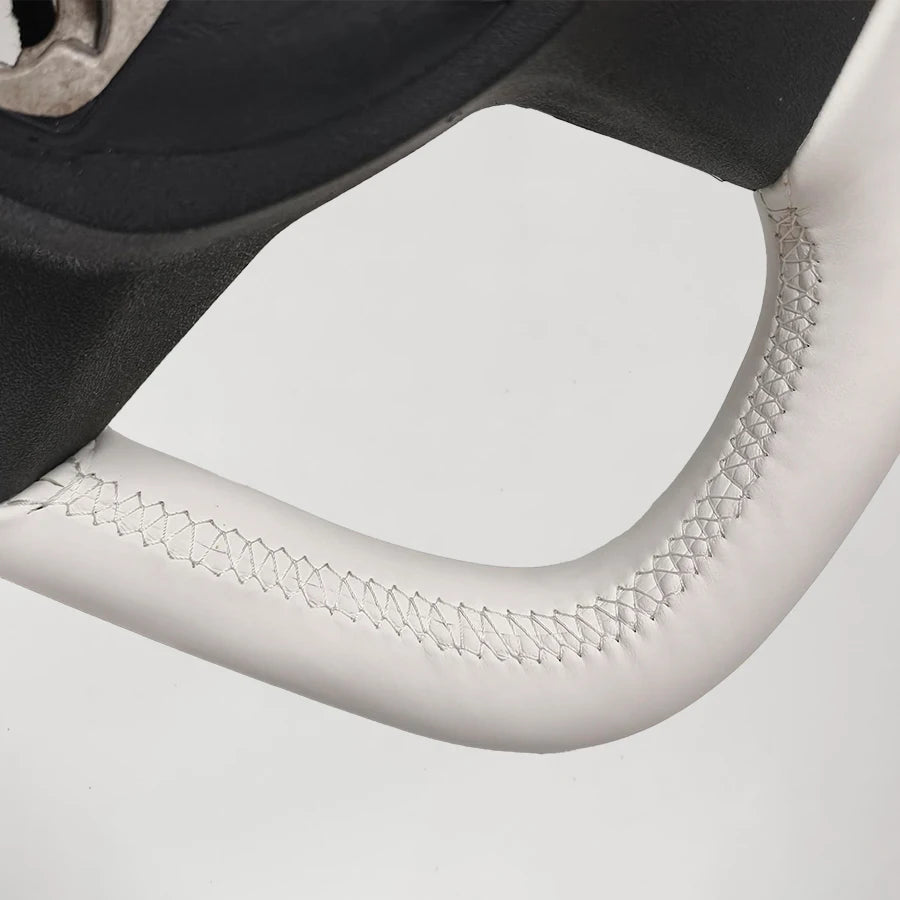 Tesla Model 3 / Model Y Steering Wheel - Heated White Nappa