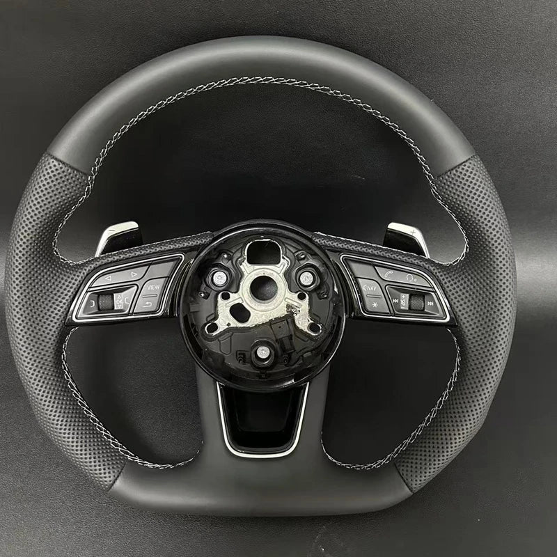 Carbon fiber leather steering wheel for Audi