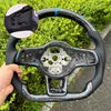 Forged Carbon Fiber Leather Sport Steering Wheel for VW Volkswagen Passat Mk7 GTI 6 7 R Golf 6 7 7 GTI 6 7 R Golf 6 7