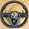 Upgraded Jetta Style Sport Steering Wheel with Leather Shift Paddles for Volkswagen VW Golf 8 MK8 R GTI GTD Tiguan Golf 7 Mk7