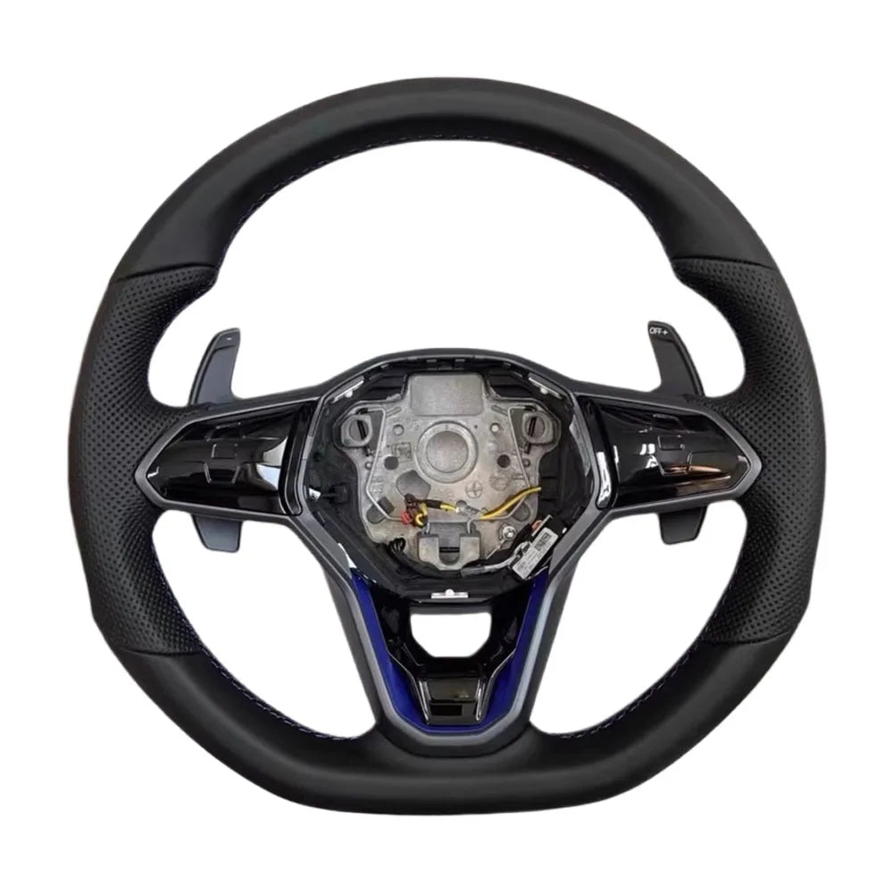 Upgraded Jetta Style Sport Steering Wheel with Leather Shift Paddles for Volkswagen VW Golf 8 MK8 R GTI GTD Tiguan Golf 7 Mk7