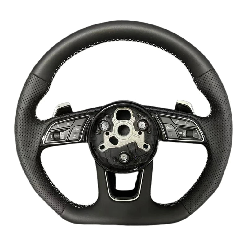 Carbon fiber leather steering wheel for Audi
