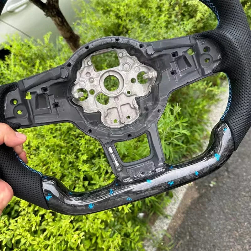 Forged Carbon Fiber Leather Sport Steering Wheel for VW Volkswagen Passat Mk7 GTI 6 7 R Golf 6 7 7 GTI 6 7 R Golf 6 7