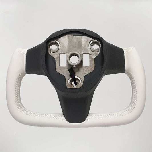 Volante Tesla Model 3 / Model Y - Nappa Blanco Calefactado