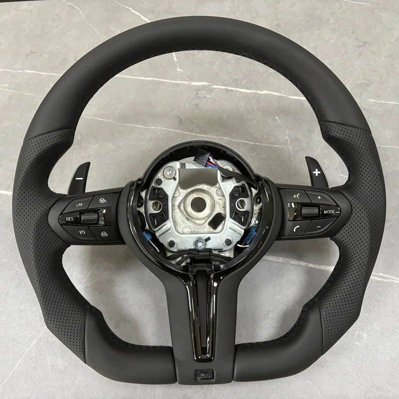 Car Leather Steering Wheel for BMW M3 M4 M5 M6 F30 F10 F15 F36 F01 F20 F22 F25 F31 F32 E70 E71 E90 E91 E92 X1 X2 X3 X4 X5 X6