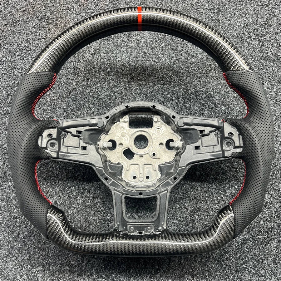 VW Golf 5/6/7 GTI / Passat CC Steering Wheel - Leather and Carbon