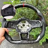 Forged Carbon Fiber Leather Sport Steering Wheel for VW Volkswagen Passat Mk7 GTI 6 7 R Golf 6 7 7 GTI 6 7 R Golf 6 7