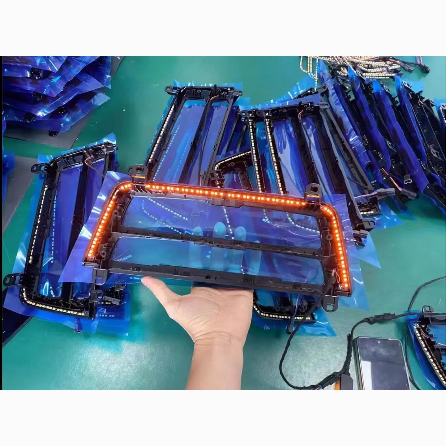 AC LED Panel Center Console Ambient Light for BMW