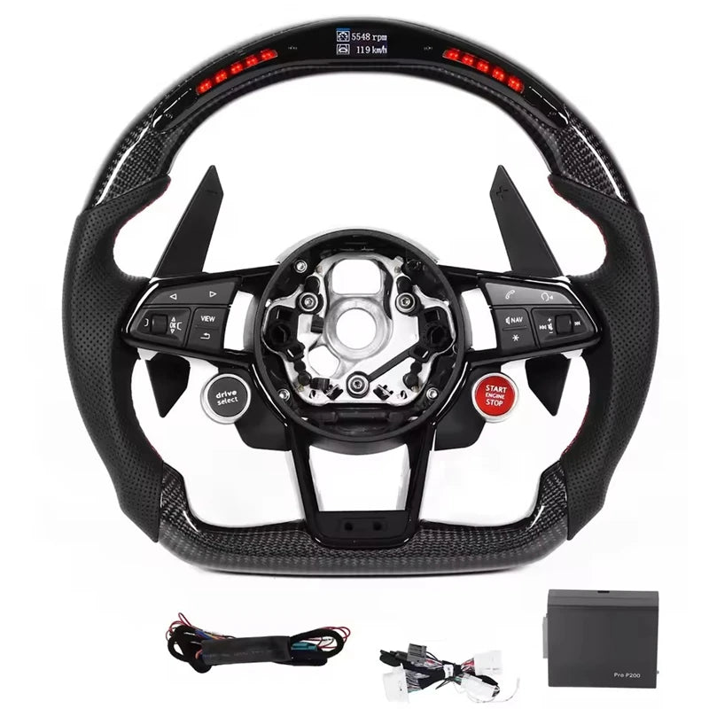 Audi LED carbon fiber steering wheel