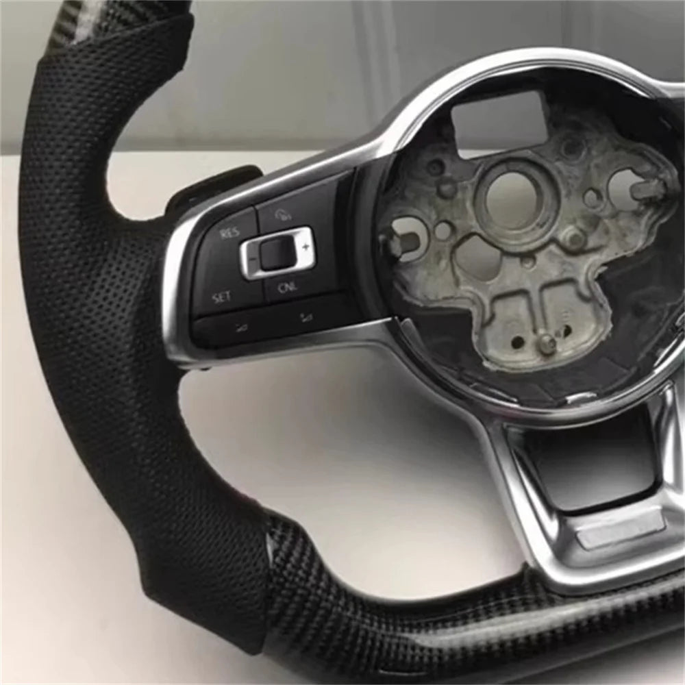 Carbon Fiber Steering Wheel for Volkswagen VW Golf 7.5 GTI GTD R-Line Golf 7 MK7 CC POLO Passat SCIROCCO TIGUAN