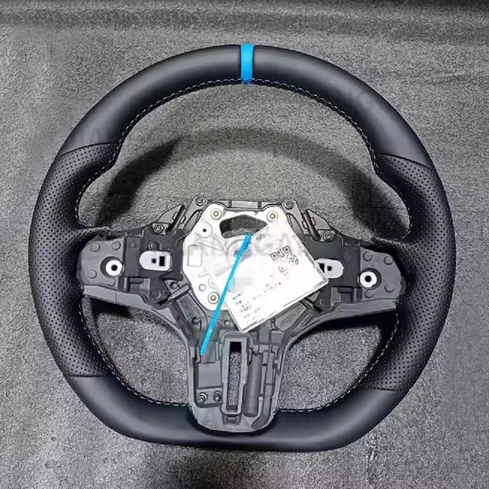 Full leather steering wheel for BMW