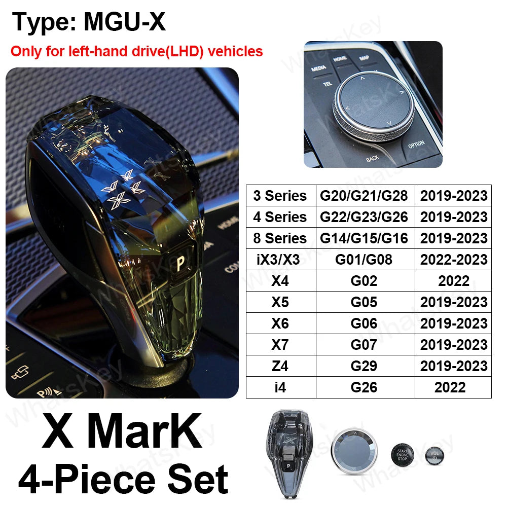Crystal Gear Shift Knob Assembly for BMW, Crystal Automatic Gear Shift Knob