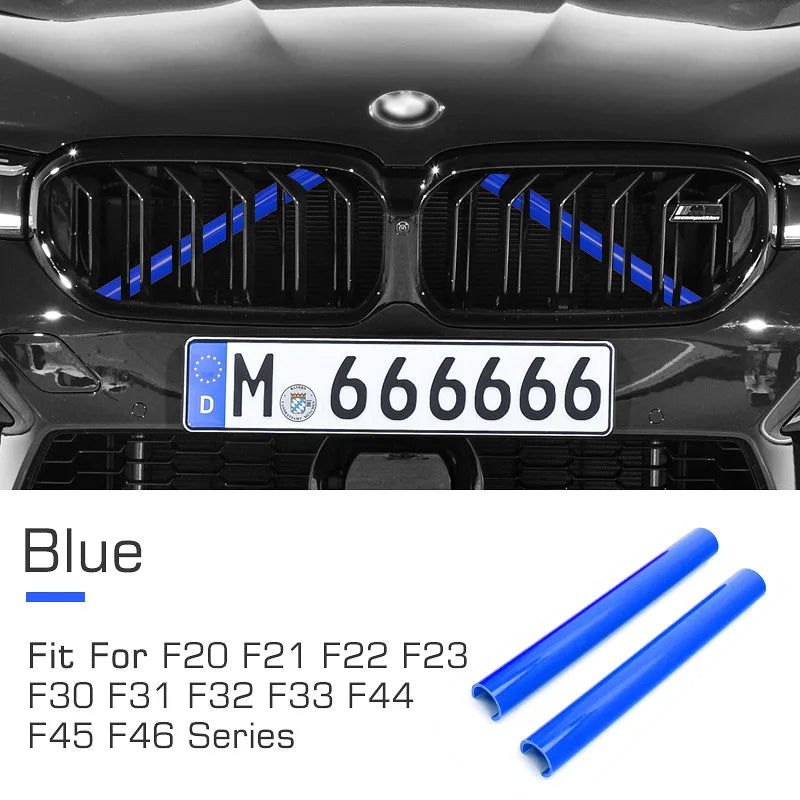 2pcs Car Front Grille Sport Sticker for BMW