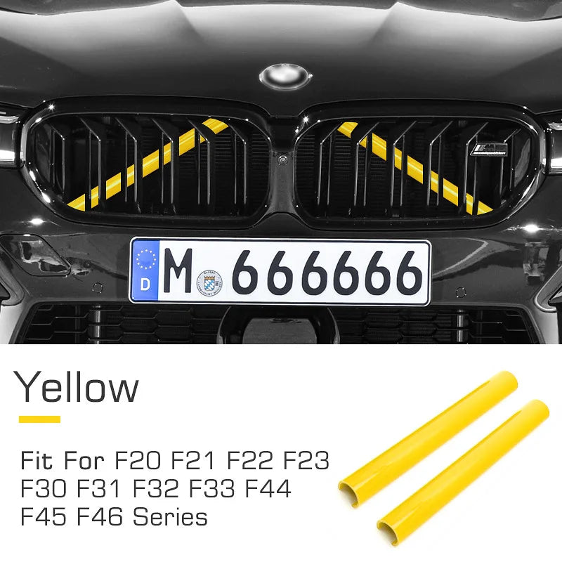 2pcs Car Front Grille Sport Sticker for BMW