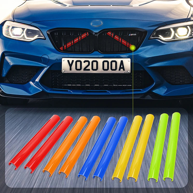 2pcs Car Front Grille Sport Sticker for BMW