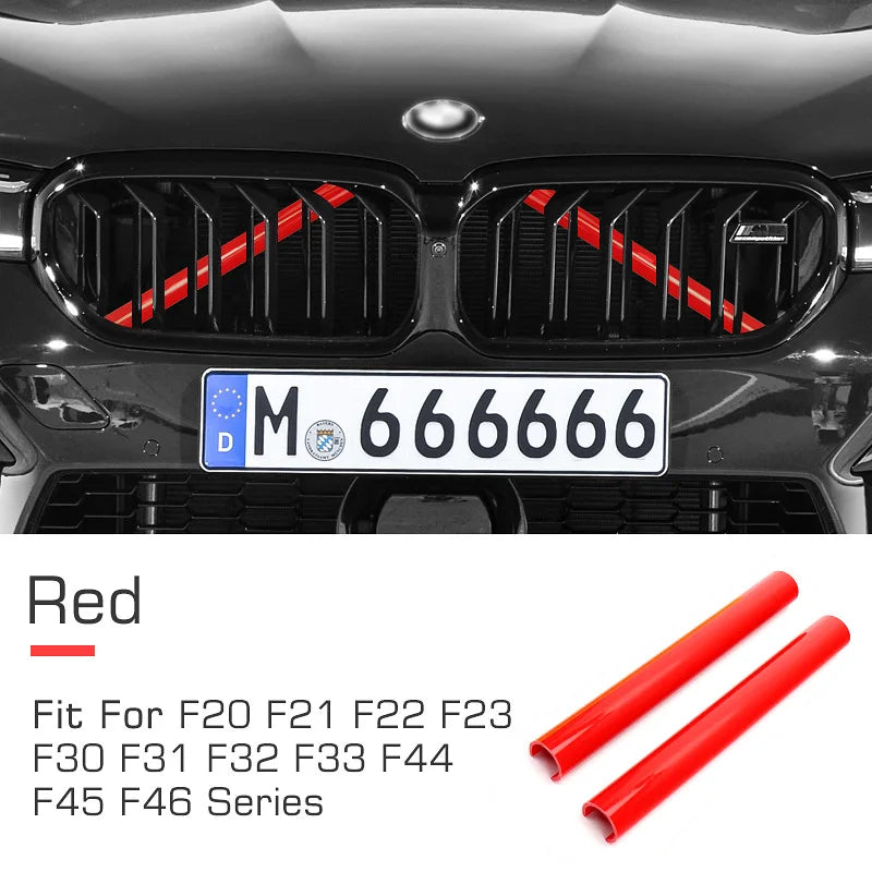 2pcs Car Front Grille Sport Sticker for BMW