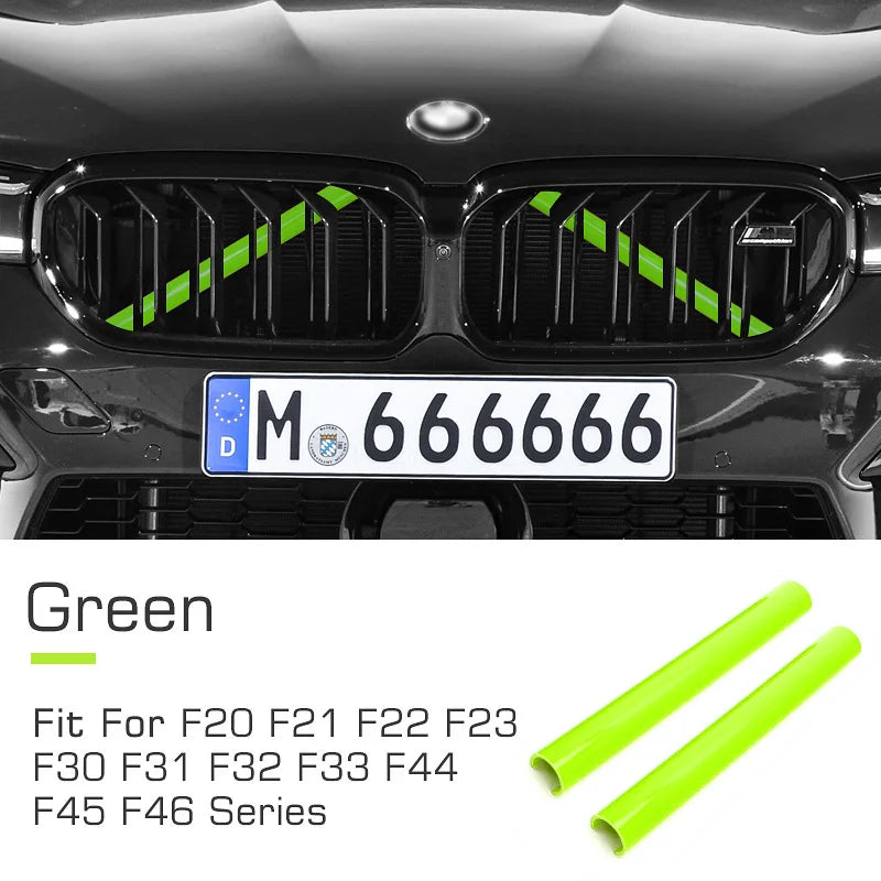 2pcs Car Front Grille Sport Sticker for BMW